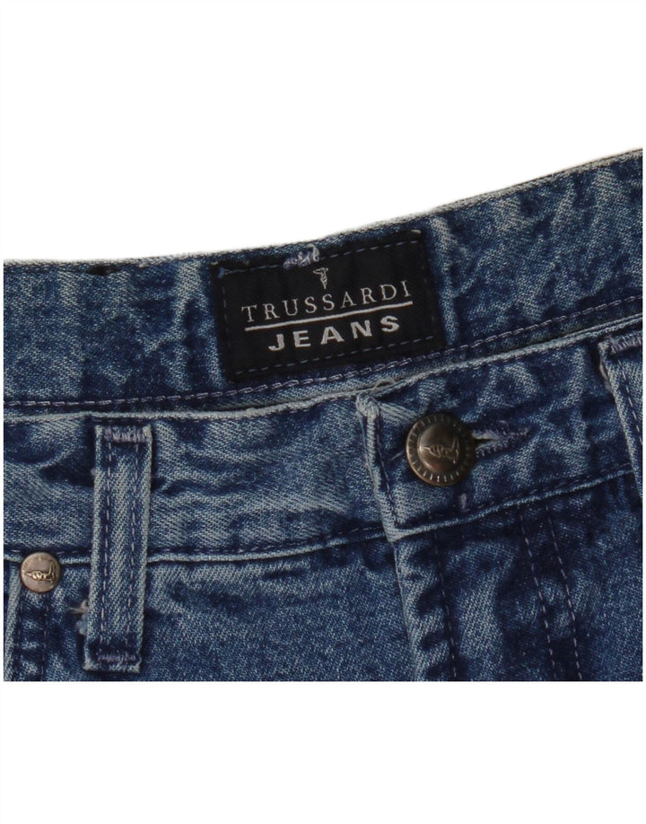 Trussardi blugi conici pentru femei W30 L29 albastru
