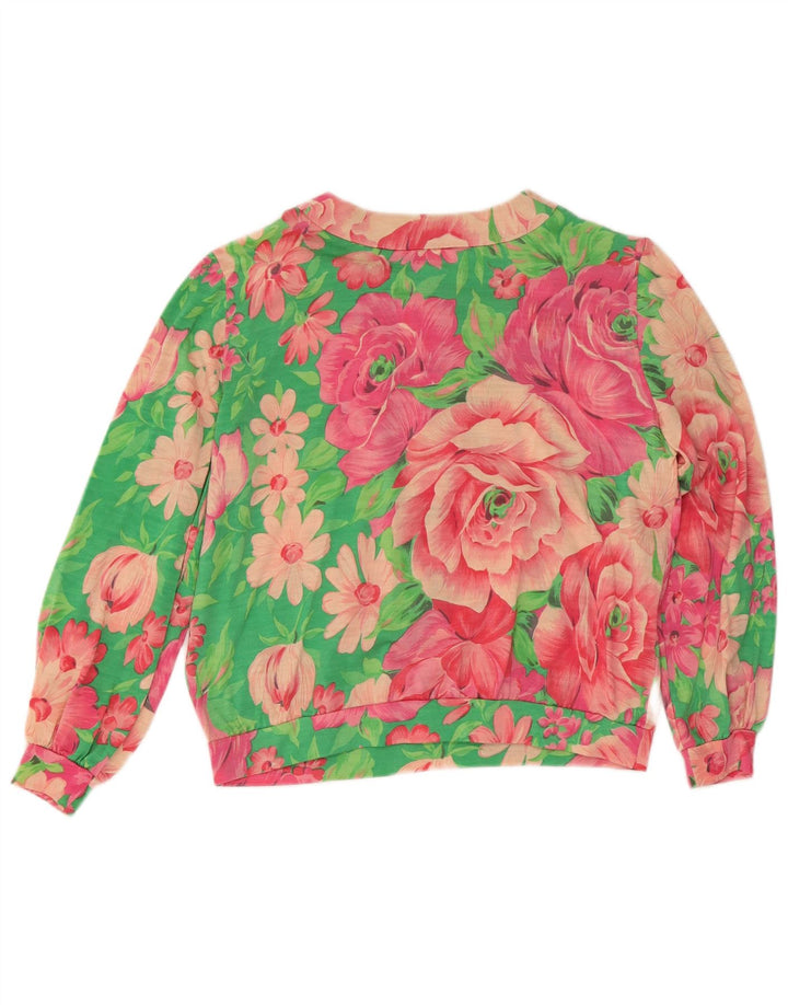 Bluză cămașă supradimensionată pentru femei Les Lunis IT 44 Medium Multicolor Floral