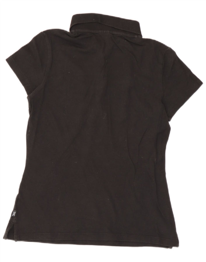 Tricou polo Puma pentru femei UK 8, bumbac negru mic