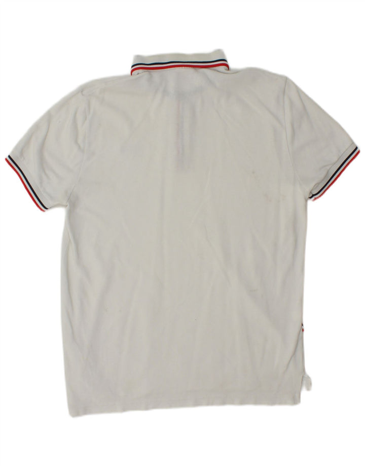 Tricou polo LACOSTE pentru bărbați, mărimea 4, bumbac alb mediu