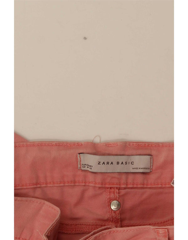 Blugi skinny pentru femei Zara EU 42 Large W32 L32 Pink Bumbac