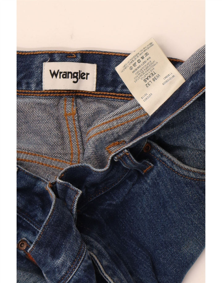 Blugi drepte pentru bărbați Wrangler Texas W38 L32 Bumbac albastru