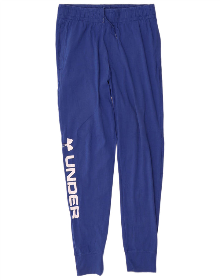 Pantaloni de trening grafic pentru bărbați Under Armour Pantaloni de jogging albastru mediu