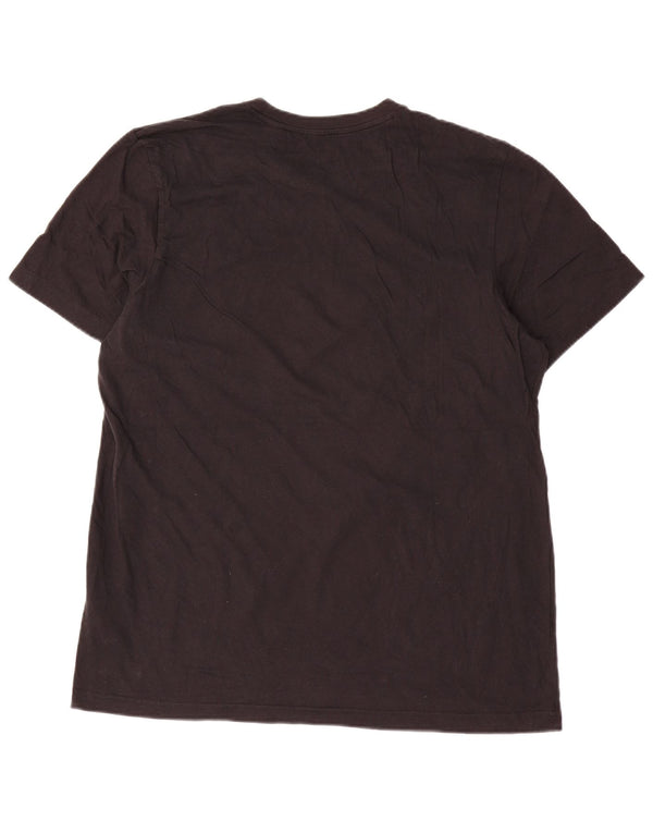 Tricou grafic Adidas pentru bărbați Top mare din bumbac negru