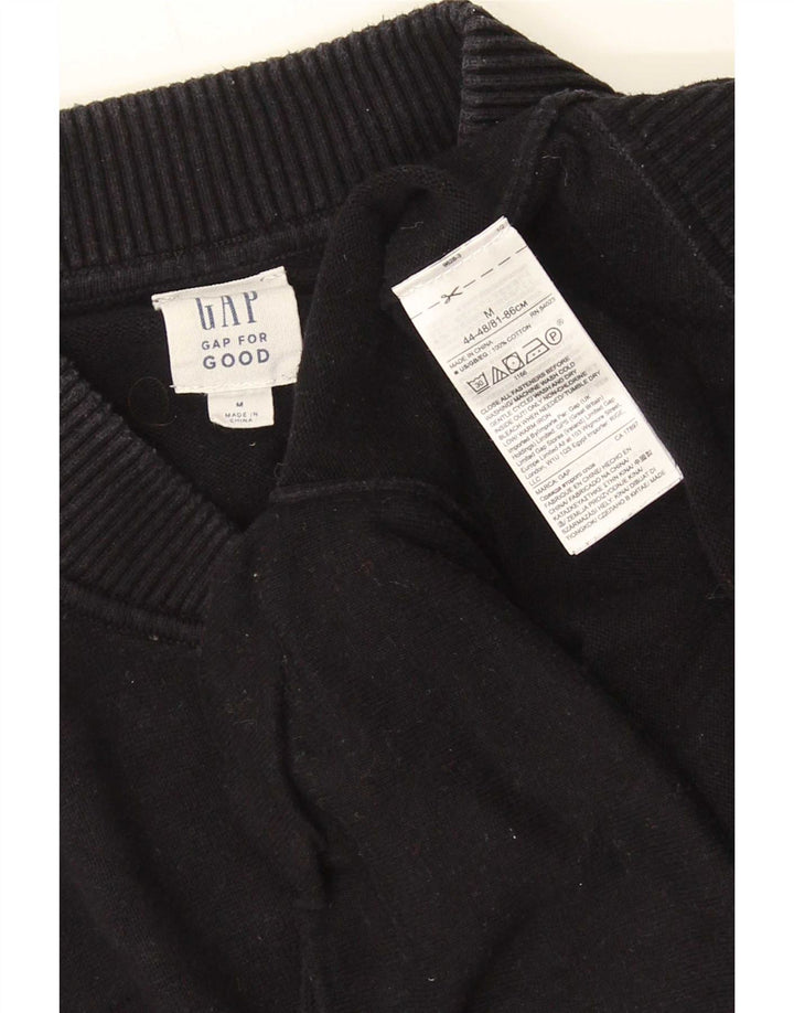 Pulover cardigan pentru bărbați Gap, bumbac mediu negru