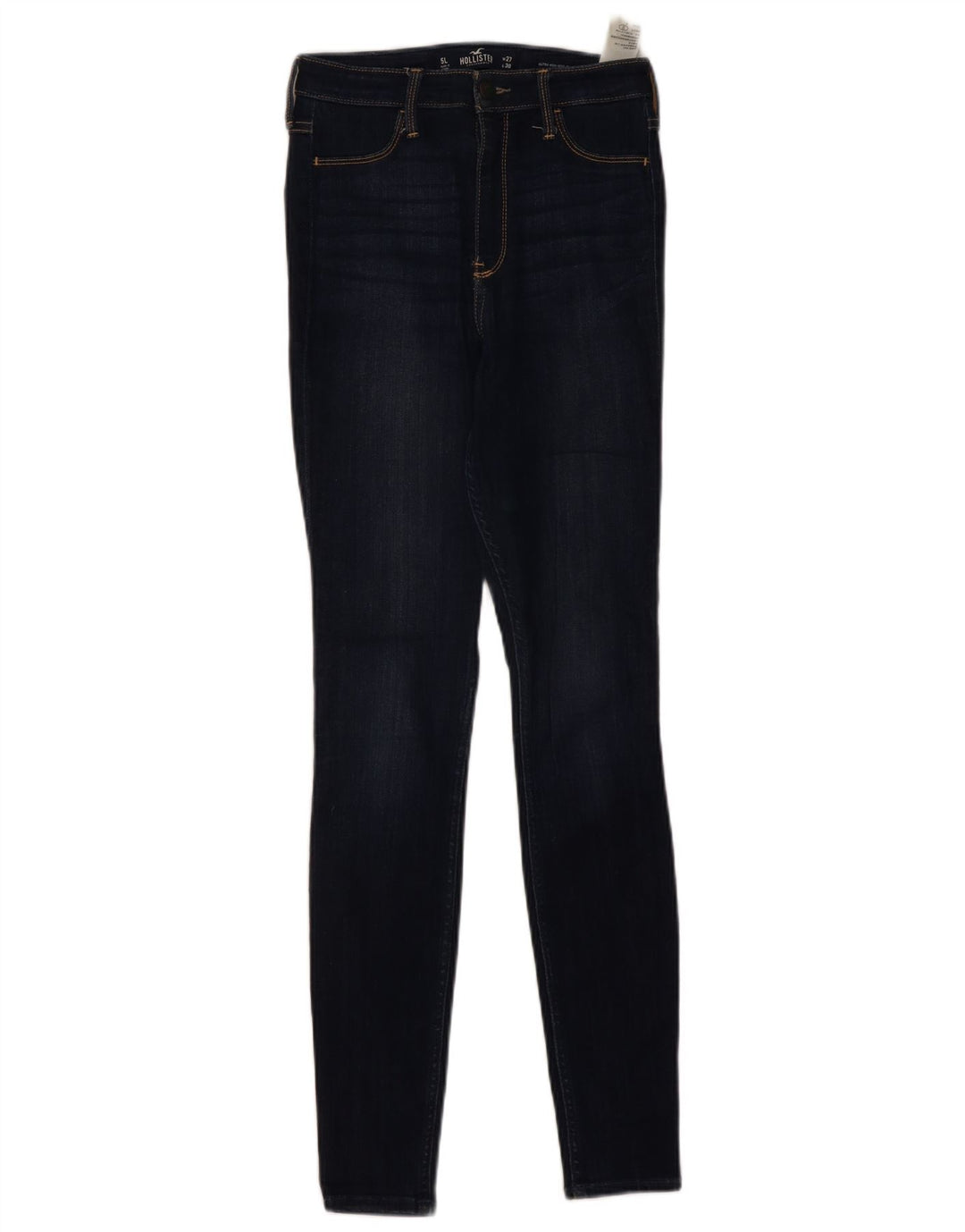 Blugi skinny pentru femei cu talie înaltă HOLLISTER US 5 Small W27 L30 bleumarin