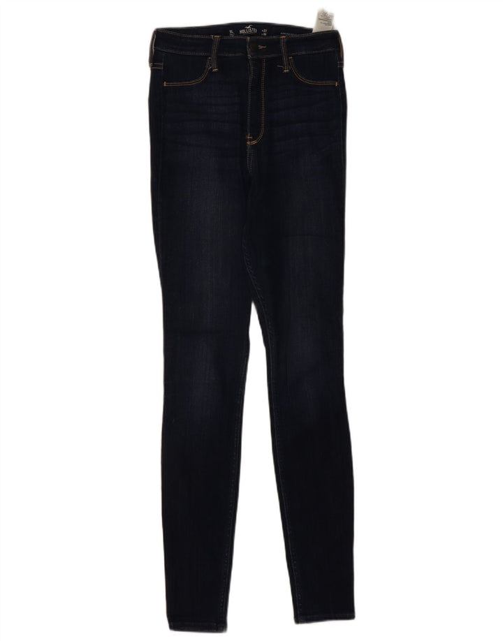 Blugi skinny pentru femei cu talie înaltă HOLLISTER US 5 Small W27 L30 bleumarin
