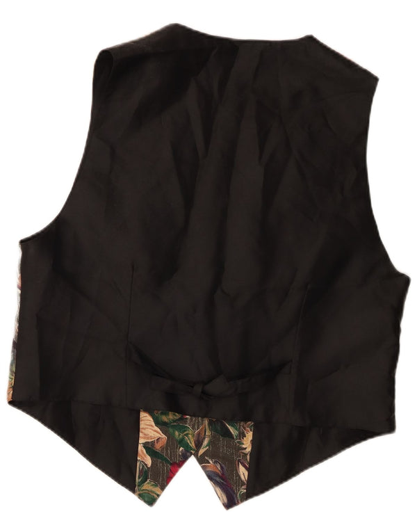 Vestă Vintage pentru bărbați UK 44 XL Negru Floral