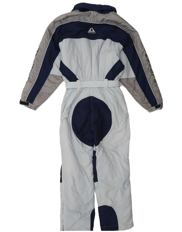 Invicta Boys Hooded Ski Jumpsuit 13-14 Years Blue Colourblock Polyamide