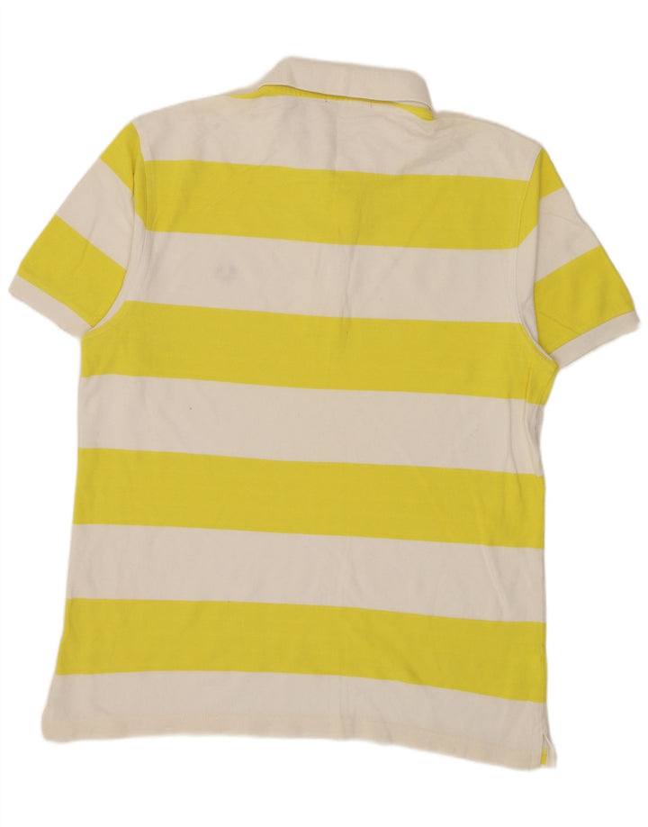 Cămașă polo Fred Perry pentru bărbați, bumbac cu dungi galbene mari