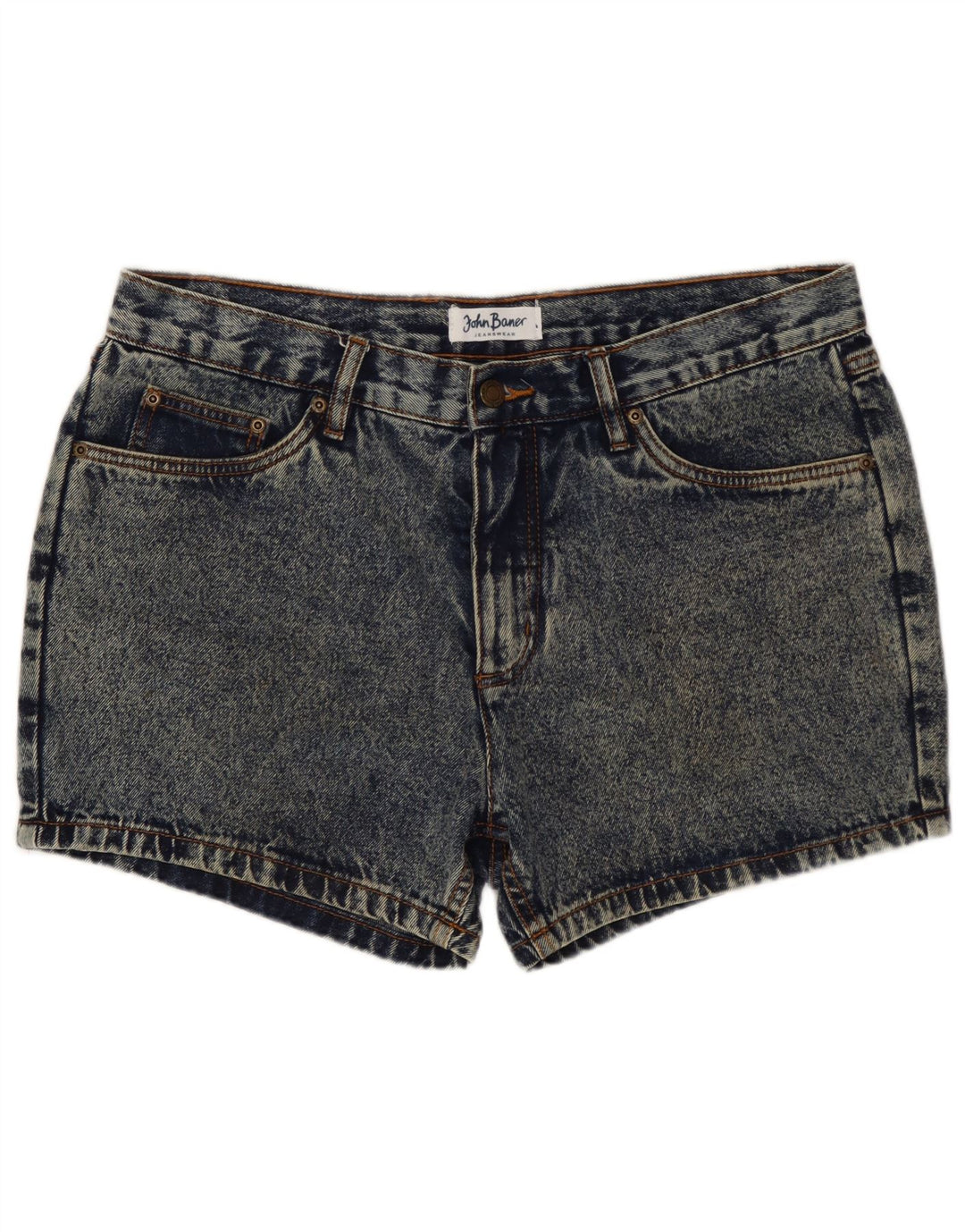 JOHN BANER Pantaloni scurți din denim pentru femei W34, mare, albastru, bumbac