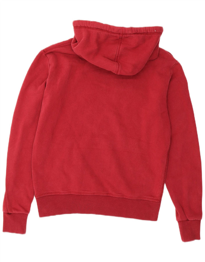 Pulover cu glugă grafic Superdry pentru bărbați, bumbac roșu mediu
