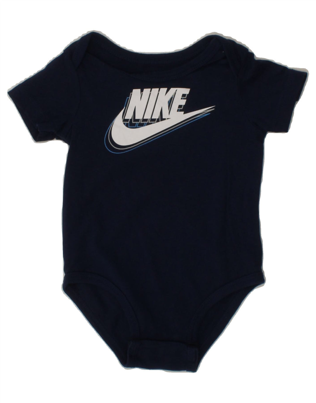 NIKE Baby Boys Graphic Bodysuit 3-6 Months Navy Blue Cotton Vintage Nike and Second-Hand Nike from Messina Hembry 