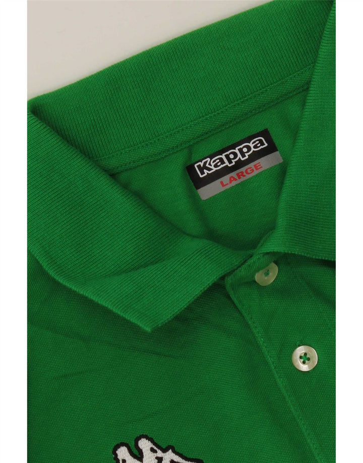 Tricou polo pentru bărbați Kappa, verde mare