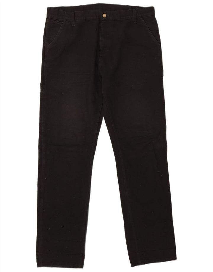 Pantaloni cargo drepti pentru bărbați CARHARTT W36 L34 poliester negru