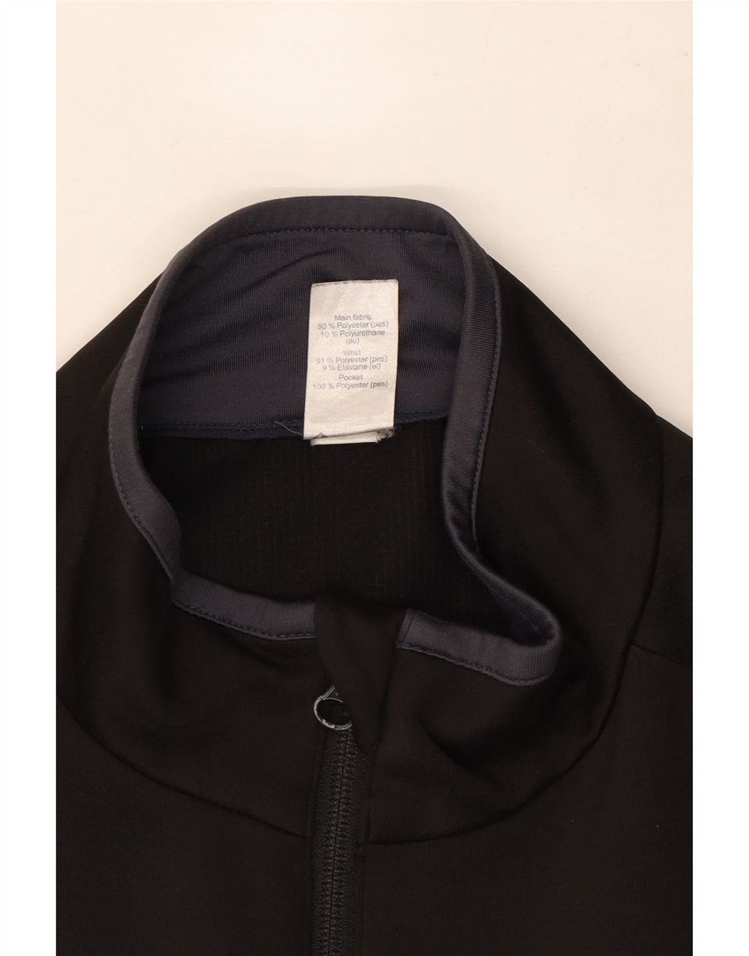 Trening pentru bărbați Vintage Top Jachetă mare, negru, poliester