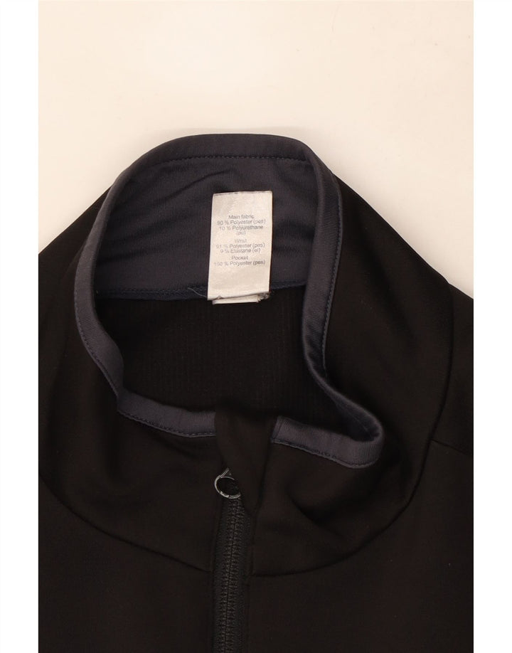 Trening pentru bărbați Vintage Top Jachetă mare, negru, poliester
