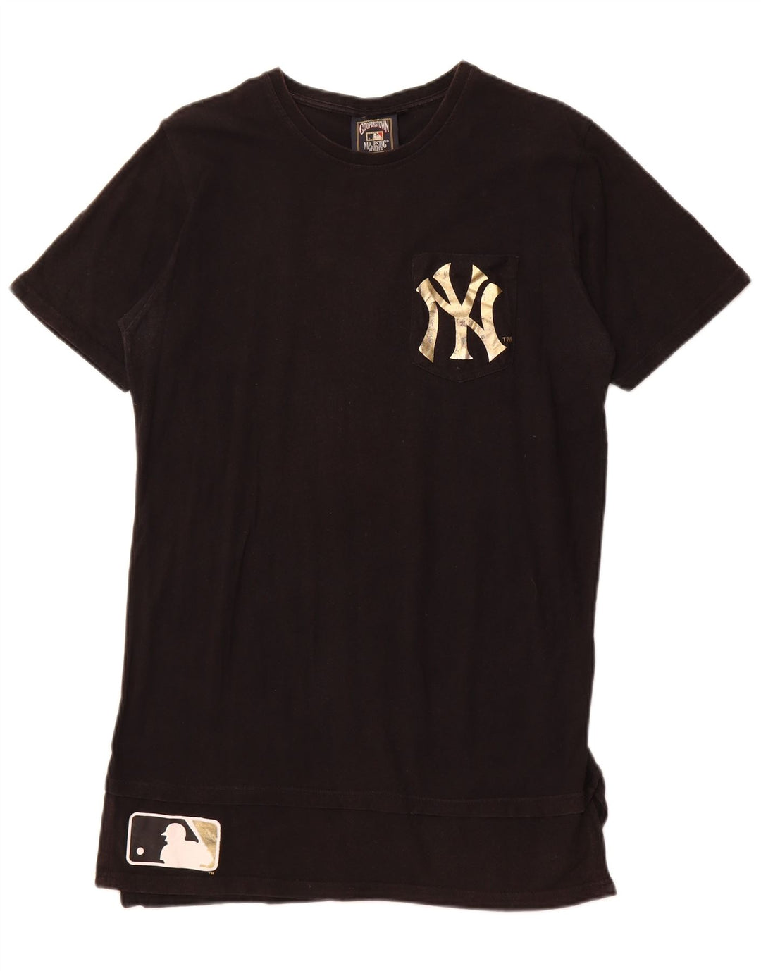 MAJESTIC Top cu tunică grafică New York Yankees pentru femei UK 16 Large Black