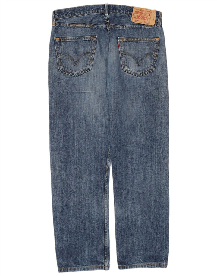 Blugi drepți distressed 501 Levi's pentru bărbați W36 L30 bumbac albastru