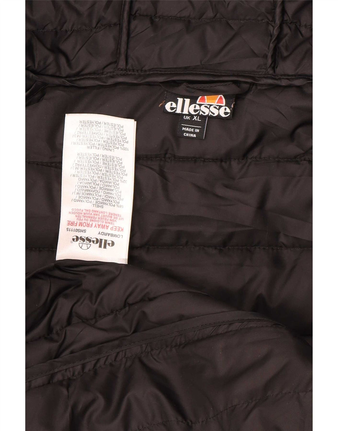 Jachetă căptușită cu glugă pentru bărbați Ellesse UK 42 XL poliamidă gri