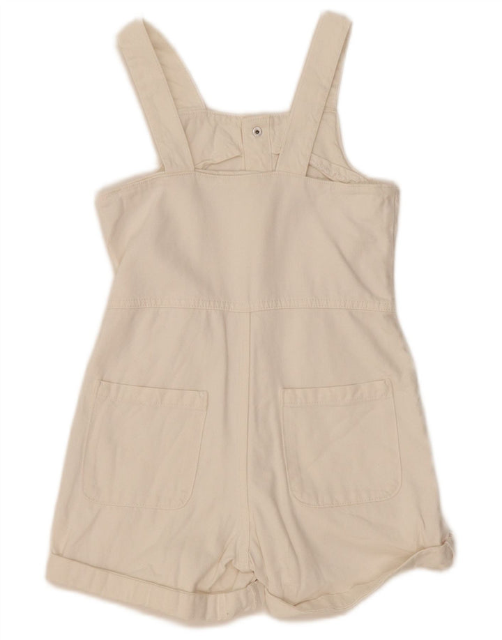 Combi Zara Fete Denim 8-9 Ani Bumbac Alb