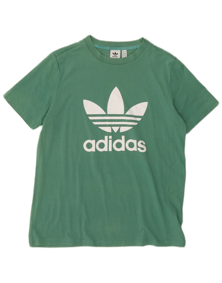Tricou grafic ADIDAS pentru femei Top UK 16 mare bumbac verde