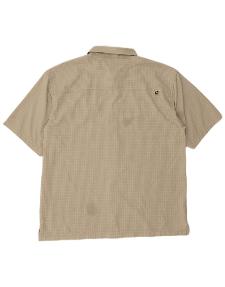 Cămașă cu mânecă scurtă pentru bărbați The North Face, XL, poliester cu carouri verde