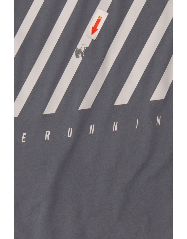 Tricou grafic Nike Dri Fit pentru bărbați Top XL poliester cu dungi gri