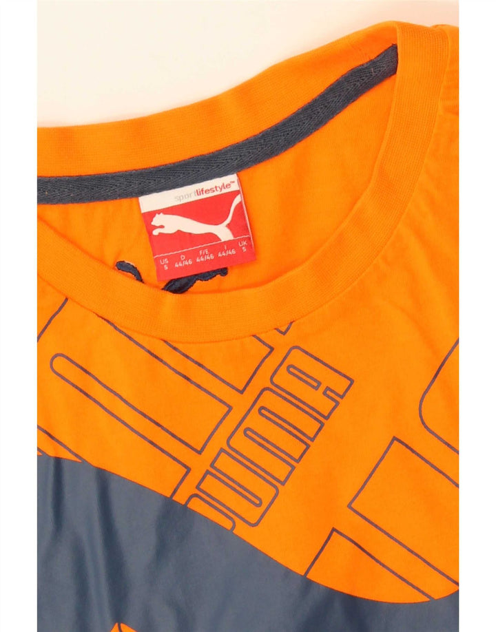 Tricou grafic Puma pentru bărbați Top mic portocaliu