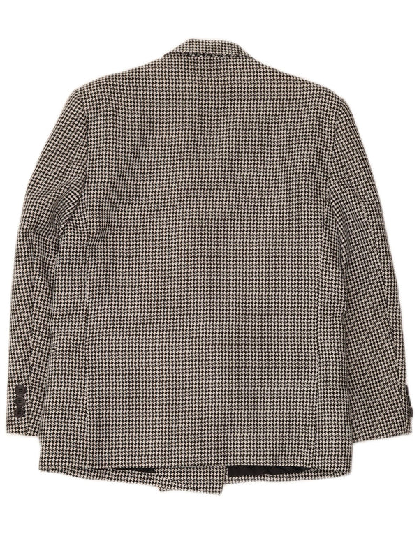 Jachetă blazer pentru femei CLASSIC la două piepturi UK 14, mare, negru, picior de gală