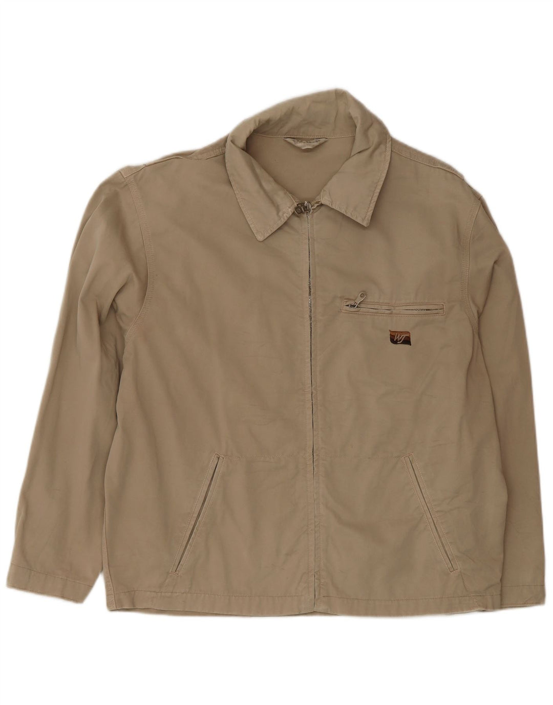 Bomber vintage pentru bărbați UK 40 mare, bej, bumbac
