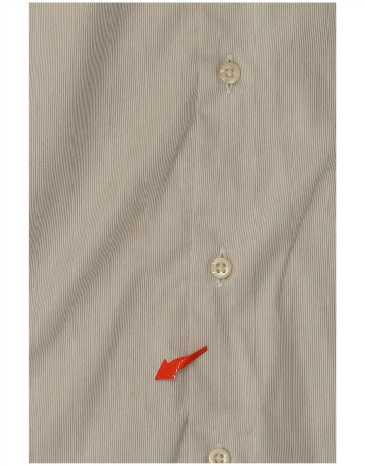 Cămașă pentru bărbați HUGO BOSS Mărimea 43 17 XL alb catifelat