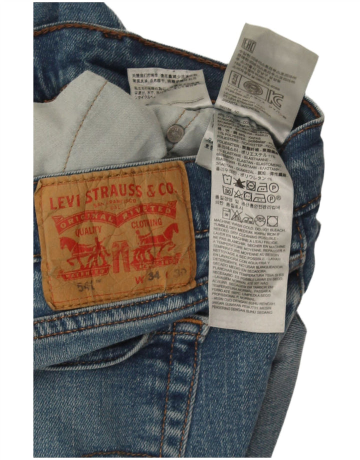 Blugi drepti pentru bărbați Levi's 541 W34 L30 Bumbac albastru