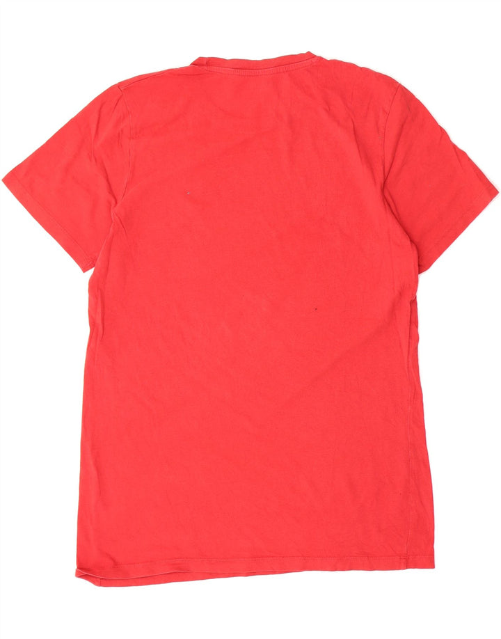JACK & JONES Mens Graphic T-Shirt Top Large Red Vintage Jack & Jones and Second-Hand Jack & Jones from Messina Hembry 