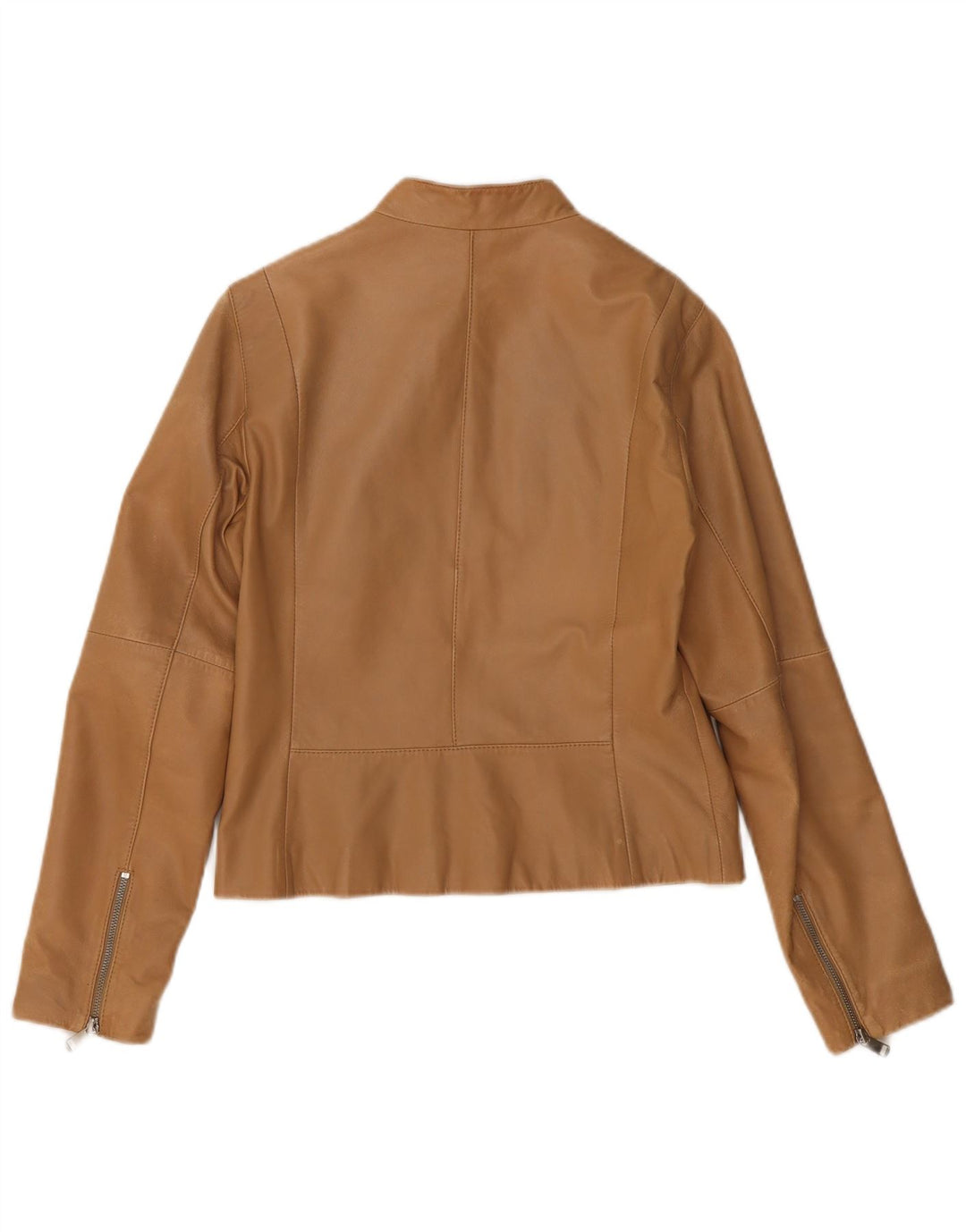 Geacă de piele Tommy Hilfiger pentru femei UK 14 piele maro medie