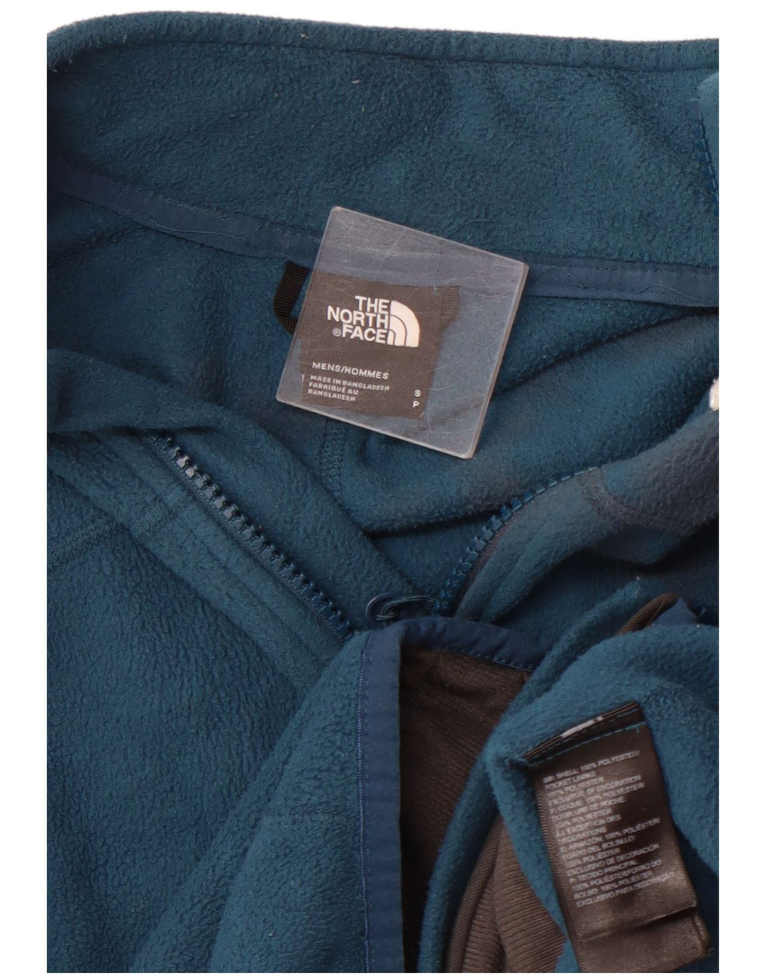 The North Face Mens Liner Fleece Jacket UK 36 Small Blue Poliester
