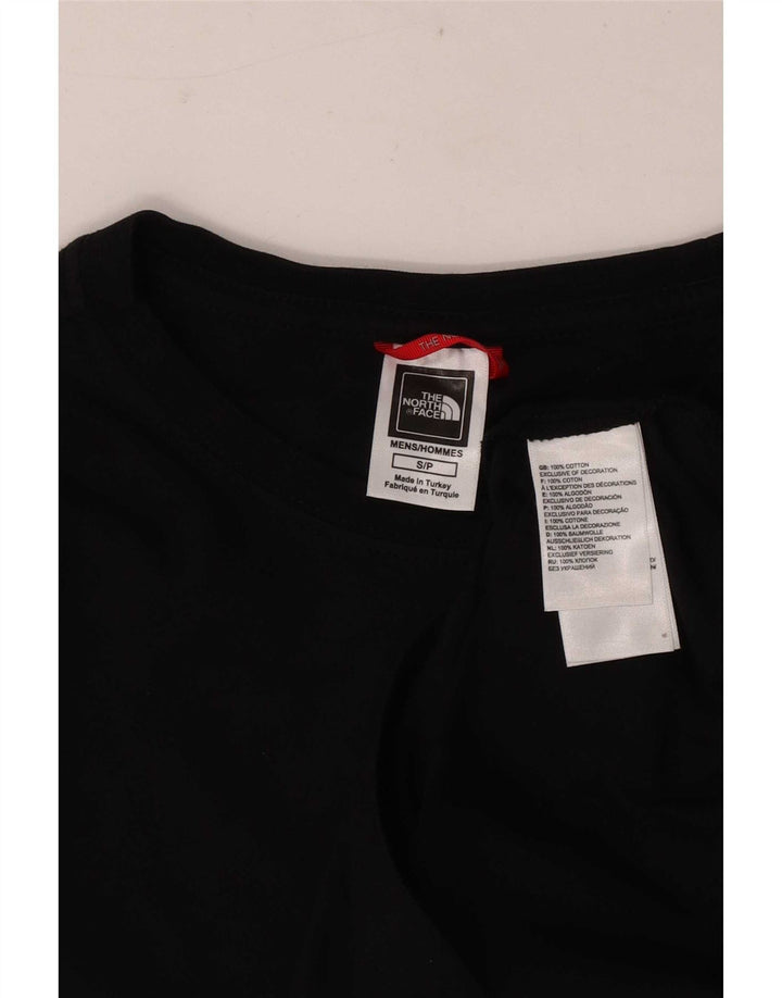 The North Face pentru bărbați grafic Top cu mânecă lungă din bumbac negru mic