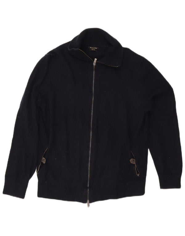 Pulover Cardigan Massimo Dutti pentru bărbați, mare, albastru, bumbac