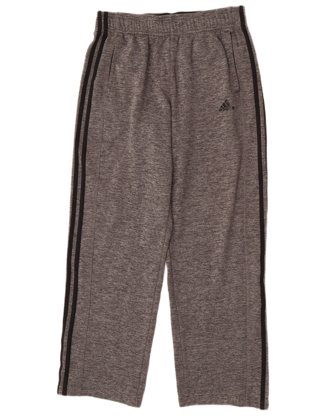 Pantaloni de trening Adidas Climawarm pentru bărbați, gri mediu, poliester pătat