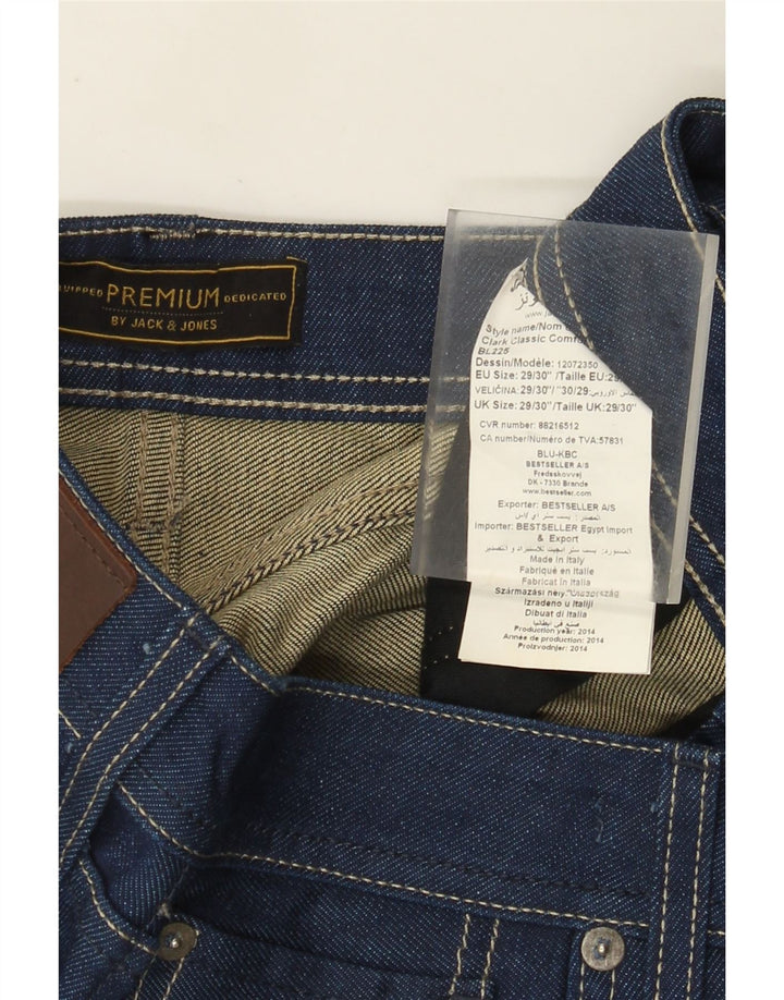 Blugi drepți pentru bărbați Jack & Jones W29 L30 bumbac albastru