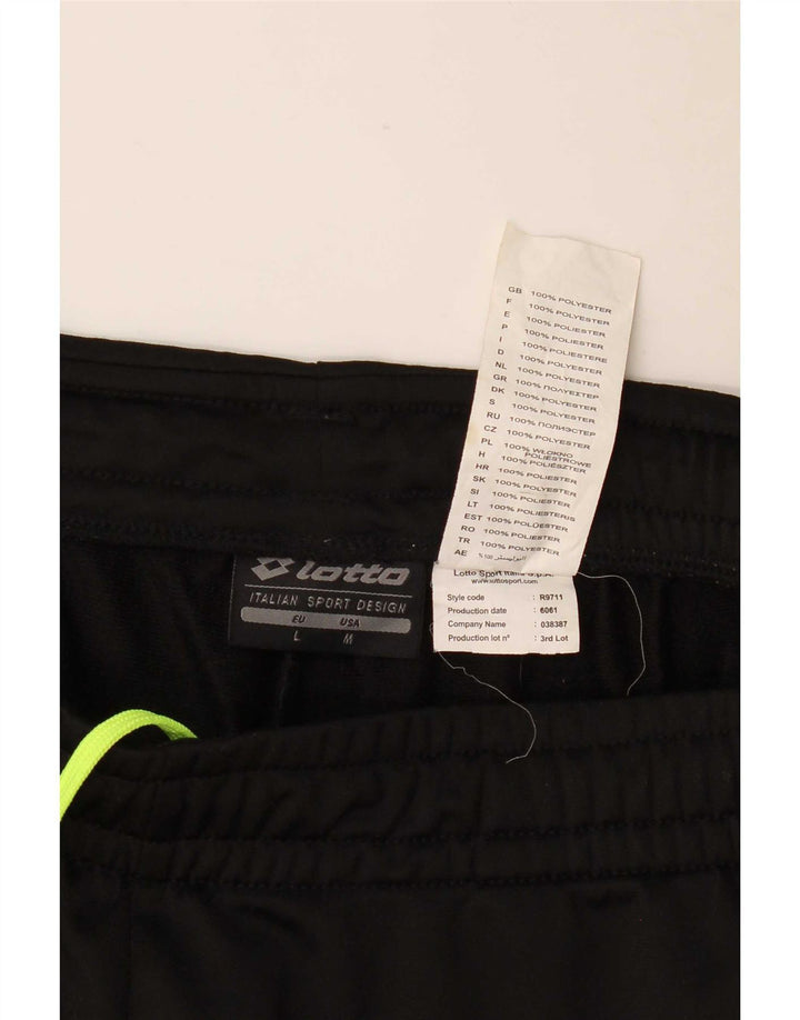 Pantaloni de trening pentru bărbați Lotto Joggeri Poliester mediu negru