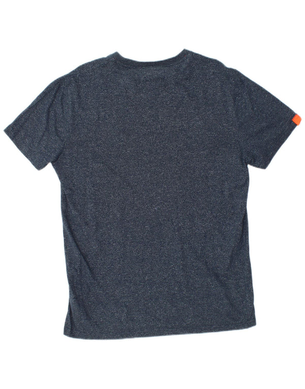 Tricou pentru bărbați Superdry Top mare, albastru bleumarin, bumbac cu pete