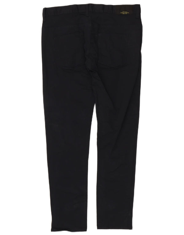 Pantaloni casual slim pentru bărbați Zara IT 44 Large L34 L31 Bumbac bleumarin