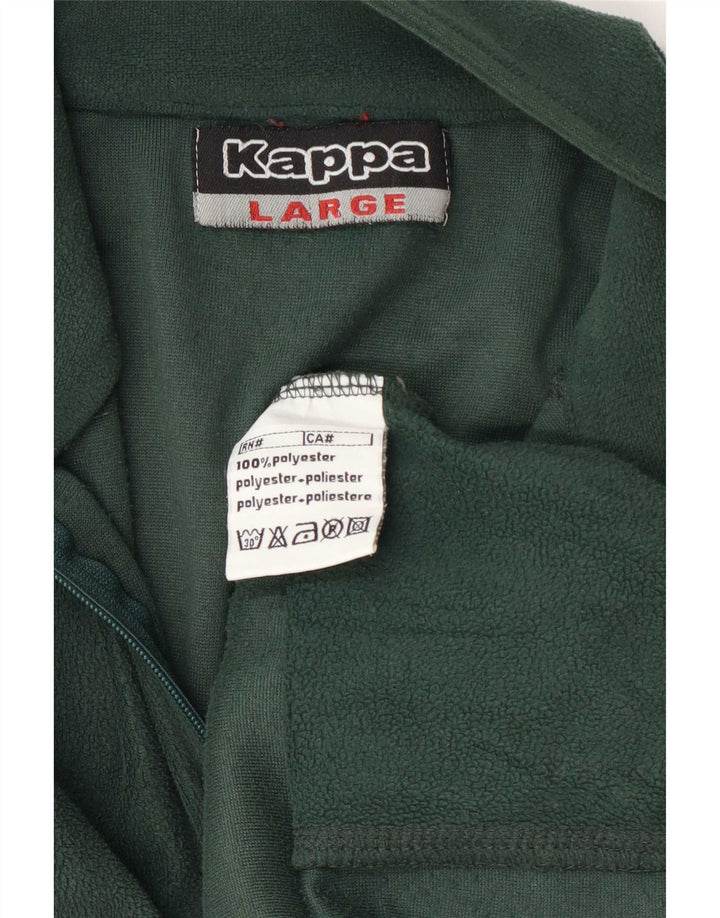 Jachetă fleece pentru bărbați Kappa UK 40 Poliester verde mare