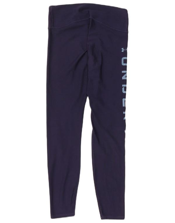 Leggings grafic Under Armour pentru femei Heat Gear UK 12 Medium Bleumarin