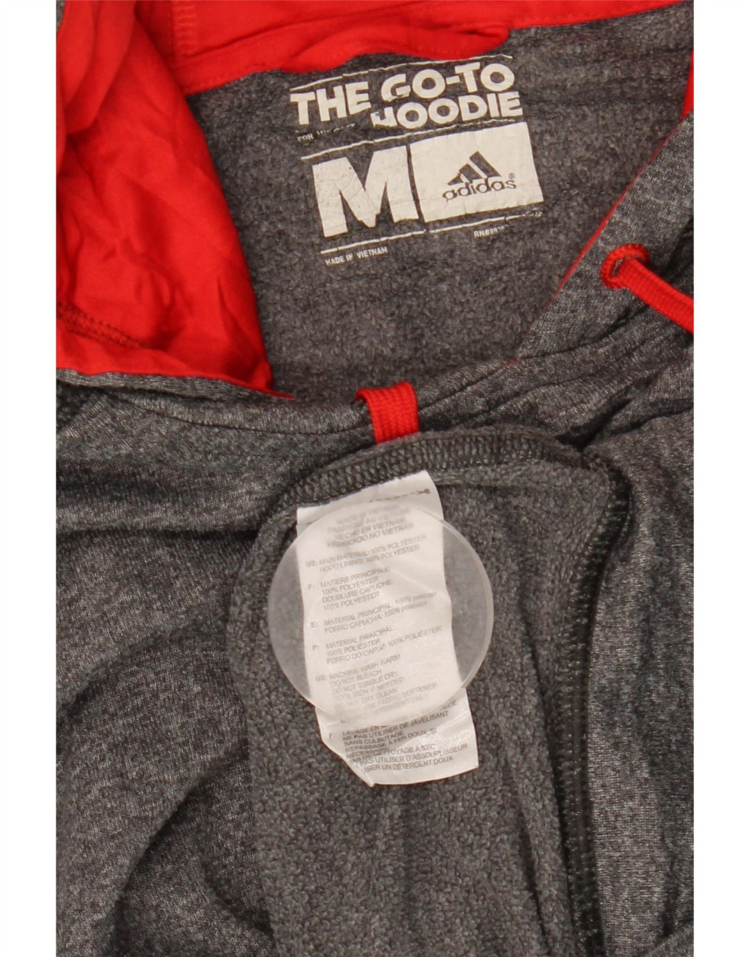 Pulover ADIDAS Climawarm pentru bărbați, poliester cu pături, gri mediu