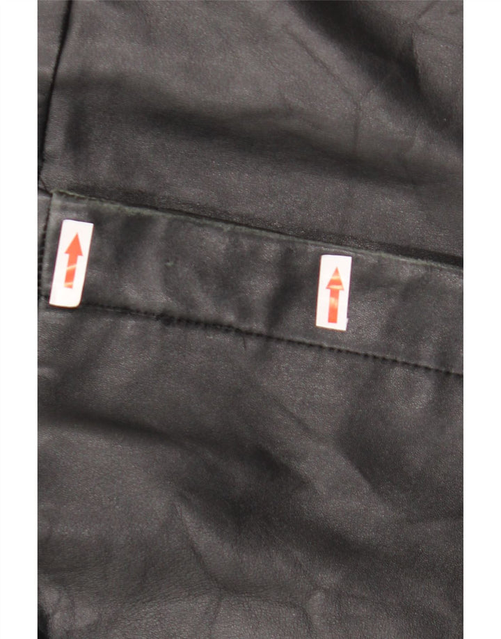 Palton de piele pentru femei Helium UK 10 Mic Negru