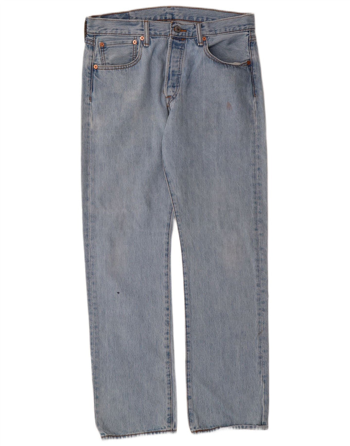 Blugi drepti pentru bărbați Levi's 501 W33 L32 Bumbac albastru