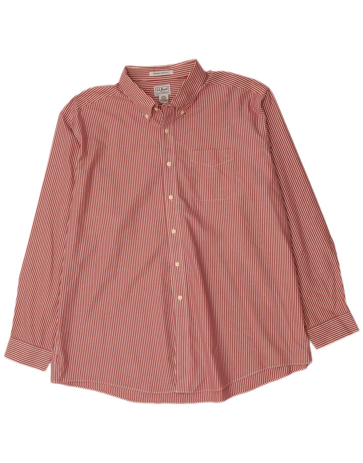 Cămașă bărbați L.L.Bean 2XL bumbac cu dungi roșii