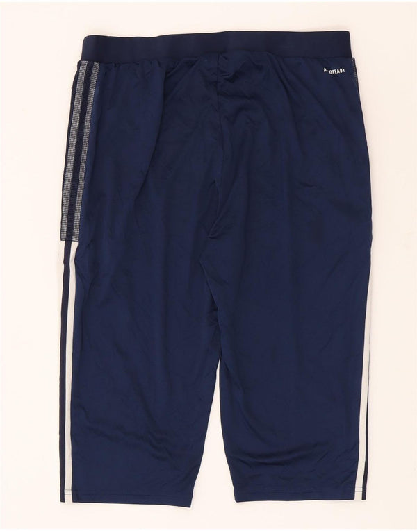 Pantaloni scurți sport pentru bărbați Adidas Aeroready Bermuda, mari, albastru, poliester